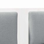 vidaXL Tête de lit Autre Blanc 150 cm Bois massif en pin