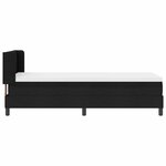 vidaXL Lit boxspring avec matelas avec matelas Noir 80 x 200 cm