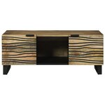 vidaXL Table basse Marron et Noir 100 x 54 x 40 cm