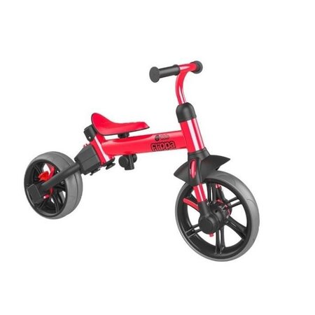 YVOLUTION Tricycle draisienne volutive Yvelo Flippa Rouge La