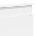 vidaXL Tête de lit avec tête de lit Blanc 200 cm Bois d'ingénierie