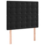 vidaXL Sommier à lattes de lit matelas et LED Noir 120x200 cm Velours