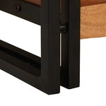 vidaXL Tables console avec tiroir 2 Pièces Marron Bois d'acacia massif