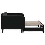 vidaXL Lit de jour avec lit gigogne noir 90x200 cm velours