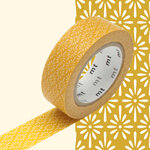 Masking Tape MT 1 5 cm Fleur jaune