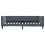 vidaXL Lit de jour avec matelas gris foncé 90x200 cm velours