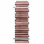 vidaXL Casier à bouteilles pour 42 bouteilles Marron Bois pin solide