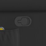 vidaXL Fauteuil de massage Noir Similicuir brillant