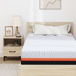 vidaXL Matelas Blanc  Gris 100 x 200 cm