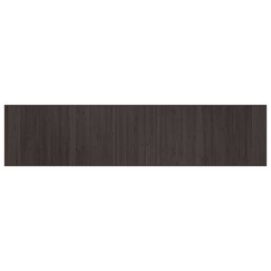 vidaXL Tapis rectangulaire marron foncé 70x300 cm bambou