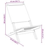 vidaXL Chaises de jardin lot de 2 bleu/blanc bois acacia massif tissu