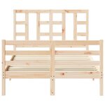 vidaXL Cadre de lit sans matelas bois de pin massif