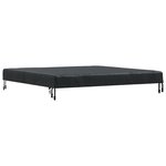 vidaXL Housse de Table Uni Noir 122 x 122 x 15 cm tissu