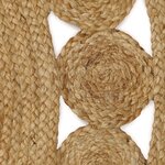 vidaXL Tapis de surface Naturel 122 x 183 cm Jute