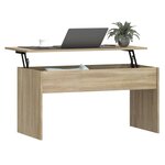 vidaXL Table basse Chêne sonoma 102x50 5x52 5 cm Bois d'ingénierie