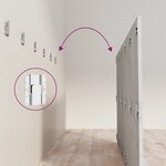 vidaXL Tête de lit Gris béton 200x1 5x80 cm Bois d'ingénierie