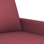 vidaXL Ensemble de canapés 3 Pièces avec coussins Rouge bordeaux Tissu