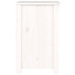 vidaXL Tables de chevet 2 Pièces Blanc 40x35x55 cm Bois de pin solide