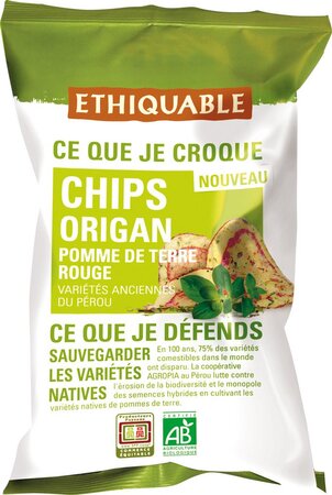 Ethiquable Chips pomme de terre origan Bio