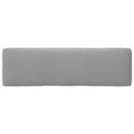 vidaXL Canapé central palette de jardin Blanc Bois de pin imprégné