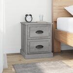 vidaXL Table de chevet sonoma gris 39x39x47 5 cm bois d'ingénierie