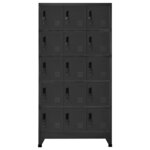 vidaXL Armoire à casiers Anthracite 90x40x180 cm Acier
