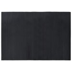 vidaXL Tapis rectangulaire noir 70x100 cm bambou