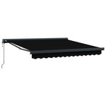 vidaXL Auvent Noir 300 x 250 x 165 cm Polyester et Aluminium