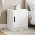 vidaXL Cabinet de chevet 2 Pièces Blanc 43 x 34 5 x 47 cm