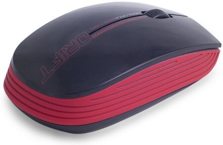 Souris optique sans fil advance drift nano usb (rouge)