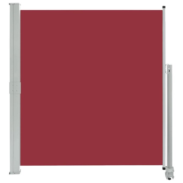 vidaXL Auvent latéral rétractable de patio 140 x 300 cm Rouge