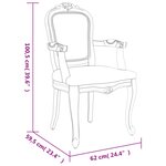 vidaXL Chaises à manger lot de 2 gris foncé 62x59 5x100 5 cm velours