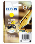 Epson pack de 1 cartouche d'encre 16xl plume - jaune - haute capacitéblister avec alarme