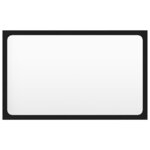 vidaXL Ensemble de meubles de salle de bain Noir Aggloméré