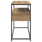 vidaXL Table console avec tiroir Chêne artisanal 100 x 40 x 75 cm