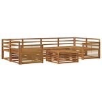 vidaXL Ensemble de canapés d'extérieur 7 pc Naturel