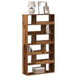 vidaXL Bibliothèque vieux bois 100x33x187 5 cm bois d'ingénierie