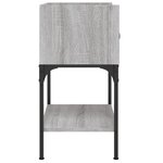 vidaXL Table de chevet sonoma gris 40 5x31x60 cm bois d'ingénierie