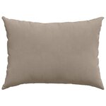 vidaXL Coussins de canapé 2 Pièces Taupe 70 x 50 cm tissu