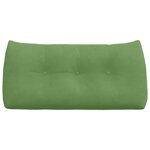 vidaXL Coussin de Dos Vert clair 100 x 24 x 50 cm Velours