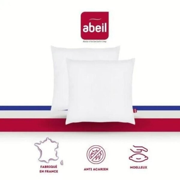 2 oreillers anti-acariens 60 x 60 cm