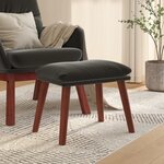 vidaXL Repose-pied Gris foncé 45x29 5x35 cm Velours