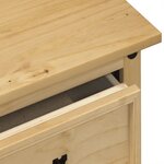 vidaXL Coiffeuse Corona 110x50x75 cm bois de pin massif