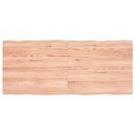 vidaXL Dessus de table bois massif traité bordure assortie