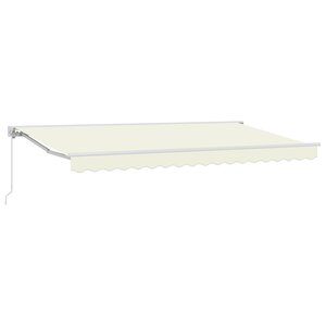 vidaXL Auvent Rétractable Crème 400x200 cm