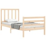 vidaXL Cadre de lit sans matelas 90x200 cm bois de pin massif