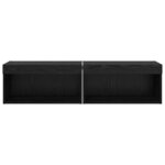 vidaXL Meubles TV 2 Pièces Chêne noir 60 x 30 x 30 cm Bois d'ingénierie