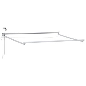 vidaXL Cadre de store rétractable électrique Blanc 3 x 2 m Aluminium