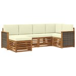 vidaXL Ensemble de canapés d'extérieur 5 pc