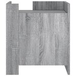 vidaXL Table de chevet sonoma gris 45x50x50 cm bois d'ingénierie